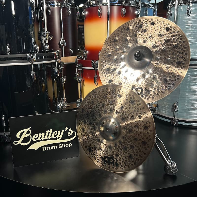 *NUEVO* Par de platillos Hi Hat martillados extrafinos de 15" personalizados de aleación pura Meinl PAC15ETHH